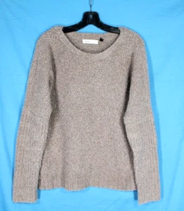 SLEEPING ON SNOW By ANTHROPOLOGIE Light Brown ALPACA/WOOL BLEND Knit Sweater XS - Picture 1 of 5