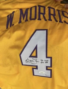 Warren Morris LSU Tigers Baseball Custom Signed  Jersey Auto Autograph  JSA Cert - Picture 1 of 3