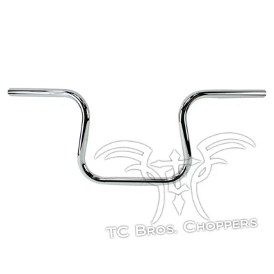 Manillar divisor de carril TC Bros 1" cromo con hoyuelos sportster bobber dyna chopper Foto 1 de 4