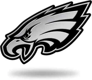 New NFL Philadelphia Eagles Auto Car Truck Heavy Duty Real Chrome Metal Emblem - Picture 1 of 2
