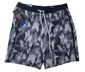 Eddie Bauer Men's Volley Swim Trunk Black/Grey L - Picture 1 of 8