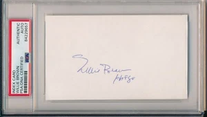 Willie Brown Oakland Raiders HOF 1984 Signed 3x5 Index Card ~ PSA/DNA Auth Slab - Picture 1 of 3