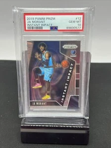 2019 Panini Prizm JA Morant PSA 10 Gem Mint #12 Instant Impact - Picture 1 of 2