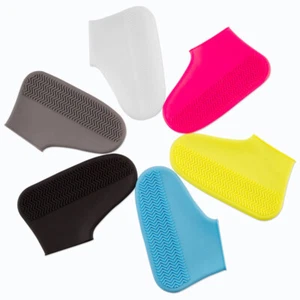 Anti-slip Silicone Reusable Rain Snow Boot Shoe Cover Waterproof Shoes Protector - Picture 1 of 17