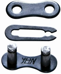 Chain Joining Link Split three Piece 1/2 x 1/8" Bike Silver Chrome By Gusset - Picture 1 of 3