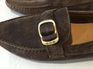 NEU Ferragamo Vintage Stock Damen braun Wildleder Leder Fahrschuhe 9B 9 - Bild 1 von 4