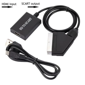 HDMI zu auf Scart Konverter Kabel Video Audio Adapter Wandler für HD TV DVD RF - Bild 1 von 6