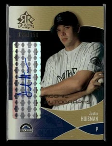 2004 Upper Deck Reflections #117 Justin Huisman Gold #/250 - Picture 1 of 2