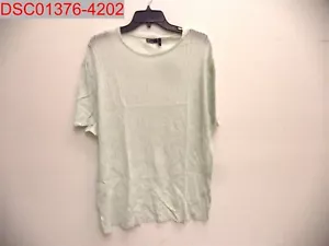 Asos Design Men Light Green Lightweight Rib Knit Relaxed Fit T-Shirt L 102035051 - Picture 1 of 7
