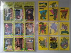 Topps teenage mutant hero turtles 1990 cards complete set + 1989 ninja stickers - Picture 1 of 9