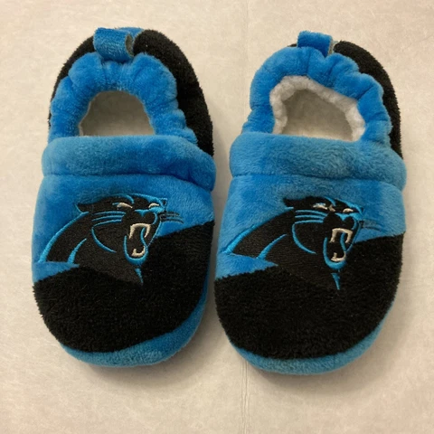 Carolina Panthers Toddler Size-Large Bedroom Slippers Cover