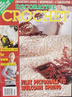 Decorative Crochet Magazine Filet Pictorials March 2002 No 86 - Image 1 of 4