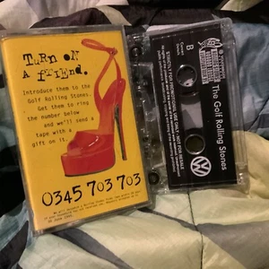 The Golf Rolling Stones Cassette Tape . Voodoo Lounge Euro Tour 1995  - Picture 1 of 3