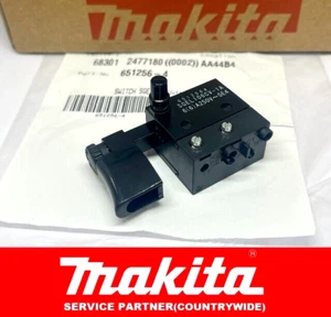 GENUINE MAKITA 651256-4 TRIGGER SWITCH FOR 6802BV  6805BV 6820 6822 HP2010N 8410 - Picture 1 of 2