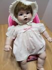 handpainted porcelain baby doll 22in 
