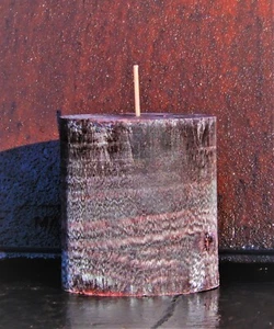 Mahogany Timber Stressed Look CITRONELLA, LEATHER & OUDH WOODS Handmade CANDLE - Bild 1 von 24
