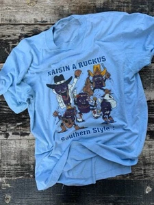 California Raisins Raisin A Ruckus Southern Style hellblaues T-Shirt CS461 - Bild 1 von 4