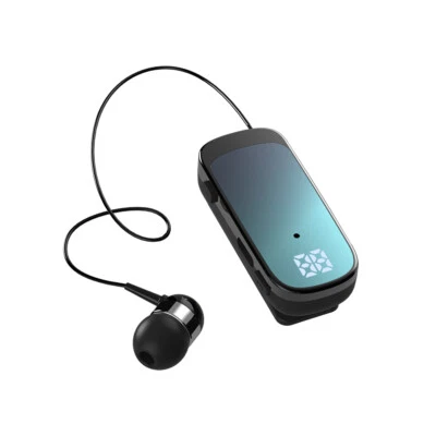 Bluetooth Headset Wireless Stereo Earpiece Mic Business Sports Earbud with Clip - Image 1 of 4