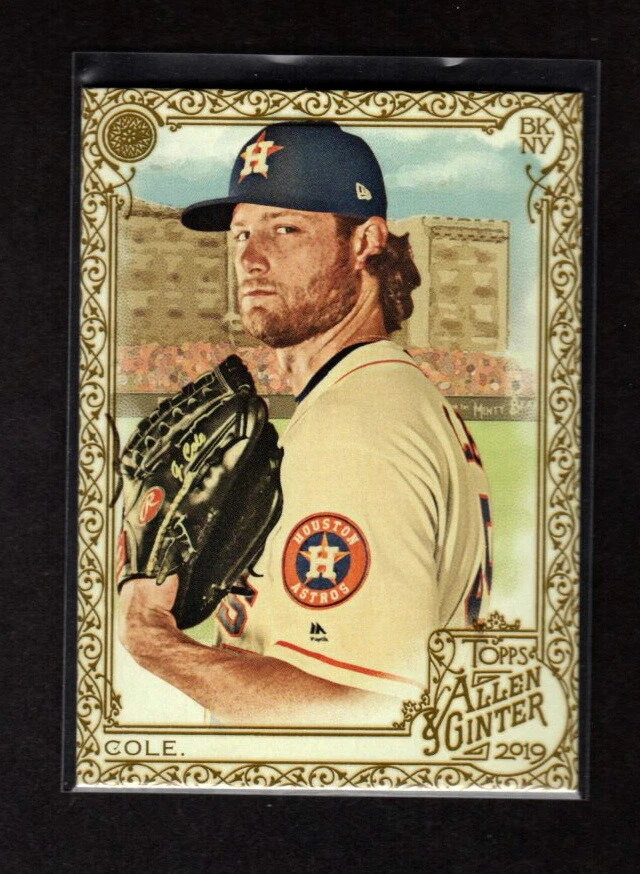 GERRIT COLE 2019 ALLEN & GINTER GOLD FOIL PARALLEL HOUSTON ASTROS - Image 1 of 1