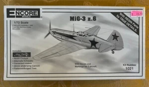 Encore Models Kit #1021: MiG-3 z.6, 1/72 Scale; NISB - Picture 1 of 1