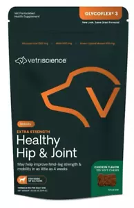Extra Strength Hip & Joint Chews for Dog 120ct Glucosamine & Green-Lipped Mussel - Picture 1 of 8