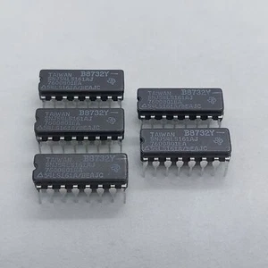 SN74LS161AN  SNJ54LS161AJ TEXAS SYNCHRONOUS 4-BIT COUNTER IC X 5PCS - Picture 1 of 1