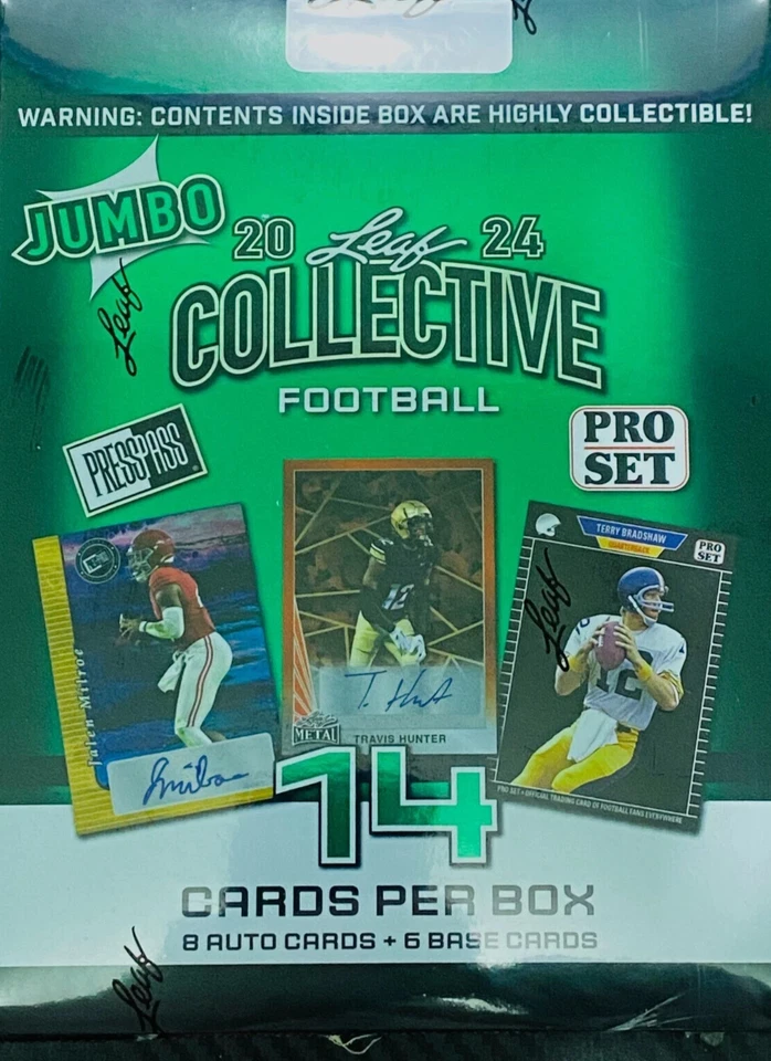 2024 Leaf Collective Football Factory Sealed Hobby JUMBO Box - Image 1 of 1