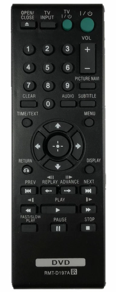 GHYREX New Remote RMT-D197A For Sony DVD Player DVP-SR510, DVP-SR210