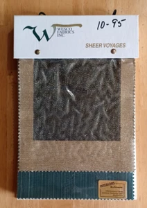 Wesco Fabrics Sheer Voyages Fabric Sample Book – 27 Swatches 6x7" Mixed Material - Picture 1 of 15