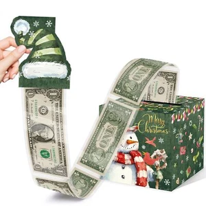 Caja de dinero con forma de feliz Navidad para fiestas de regalos en efectivo - Imagen 1 de 7