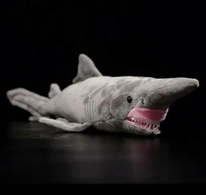 Gray Goblin Shark Plush Doll Stuffed Super Soft Simulation Animal 26'' - Picture 1 of 6