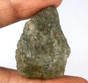61,65 ct natürlicher grüner Rutilquarz 31 x 23 mm Edelstein grob zertifiziert E5329 - Bild 1 von 9