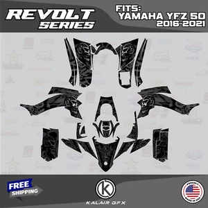 Graphics Kit for Yamaha YFZ 50 YFZ50 (All Years) Revolt Series - smoke - Bild 1 von 6