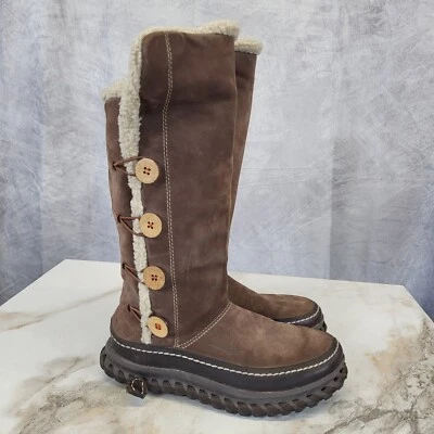 NIKE ACG SHERPA Botas de gamuza con botones hasta la rodilla de piel sintética de oveja para mujer 6 Foto 1 de 4