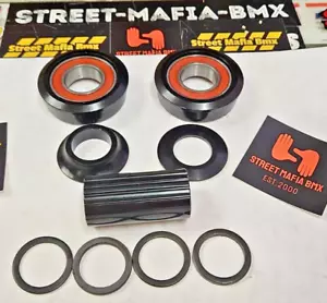 Bicicleta BMX 22mm x EE. UU. BB Negro RETRO Soporte Inferior KIT Old School EE. UU. Ajuste GT ¡NUEVO! - Imagen 1 de 3