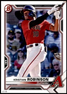 Kristian Robinson 2021 Bowman 5x7 Prospects #BP-136/49 Diamondbacks - Imagen 1 de 2
