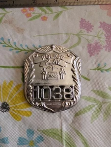 Polizei Spielabzeichen Kunststoff schöner Zustand Spielzeug Vintage - Bild 1 von 11