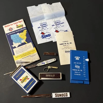 VTG Sunoco Sun Oil Company Ephemera & Misc Logo Advertisement Items Parish NY - Image 1 of 4