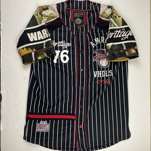 Heritage League America AMRGH VNDLS Baseball Jersey Men’s 3X Black WARRIORS - Picture 1 of 13