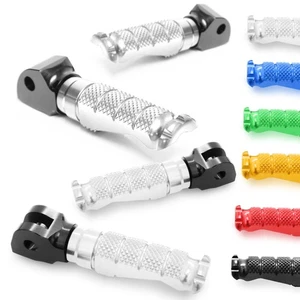 Estriberas R-FIGHT delanteras traseras plateadas CNC para R1200 R 06 07 08 09 10 - Imagen 1 de 6