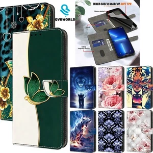 Phone Cover for Samsung S25 S24 S23 S22 S21 S20 S10E Luxury Painted Wallet Case - Picture 1 of 18