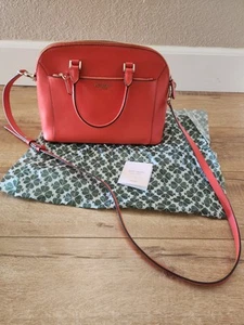 $298 BRAND NEW Kate Spade NY Louise Medium Dome Satchel Tamarillo Red 12x9x5in - Picture 1 of 8