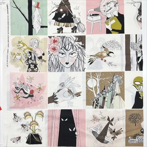 1 Panel Ghastlie Moment Deadly Malva 23" X 43" Tela PANEL Alexander Henry - Imagen 1 de 4