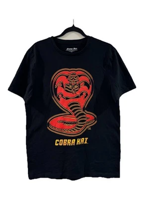 Camiseta Gráfica Cobra Kai - Talla M - Negra - 100% Algodón - Camiseta Mercancía Oficial Foto 1 de 4