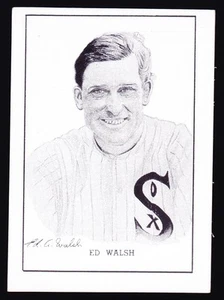 1950-56 Salón de la Fama Callahan Ed Walsh Chicago White Sox - Imagen 1 de 3