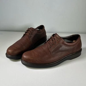SAS Aden Oxford Scarpe Uomo Marrone Comfort Pelle Taglia 13,5 M - Foto 1 di 14