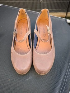 Tamaris Damen Halbschuh Pumps Lederpumps Braun Gr. 40 - Bild 1 von 5