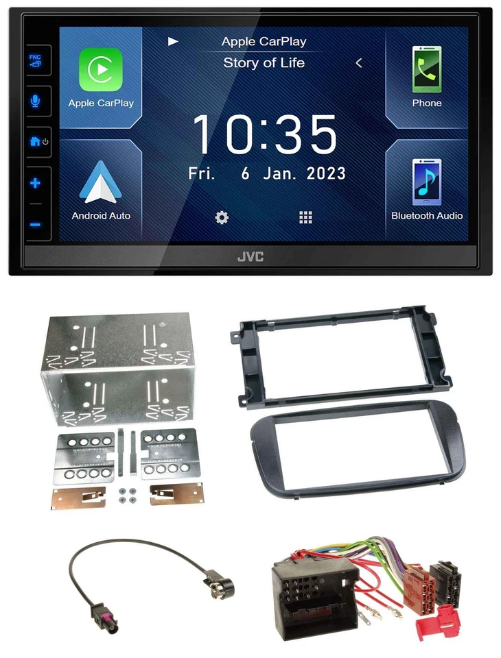 JVC DAB Bluetooth MP3 USB 2DIN Autoradio für Ford S-Max Mondeo ab 2007 Profi sch - Bild 1 von 4