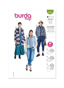 Burda Style Misses' Jacket & Coat Sewing Pattern B5855 - Picture 1 of 8