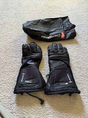 Gerbing's Hybrid 12V Heated Motorcycle Black Leather Gloves Size L Large NEW - Image 1 of 4